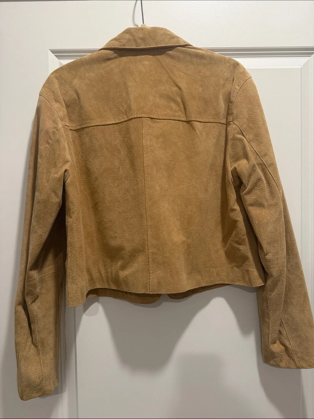 Blank NYC Beige Suede Crop Jacket
